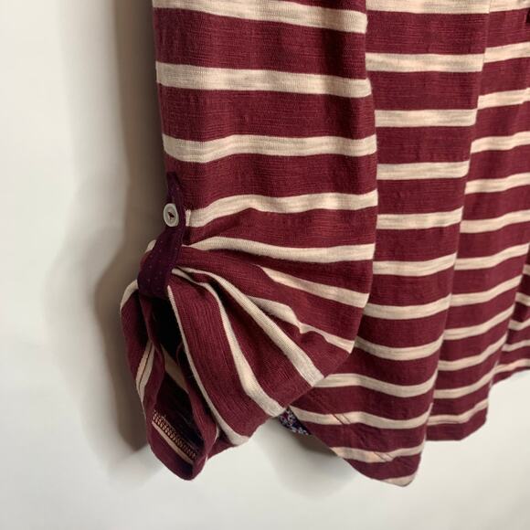 Anthropologie Postmark Striped Henley Sz Small - Picture 9 of 9